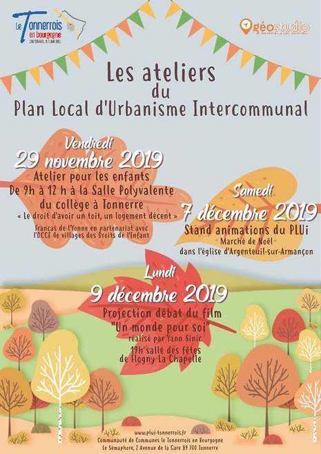 Affiche PLUi ateliers 