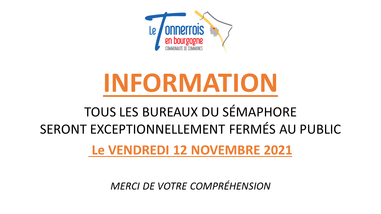 fermeture 12 novembre 2021