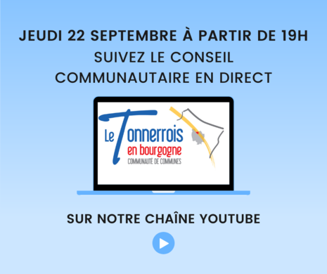 Conseil Communautaire en direct du 22 septembre 2022