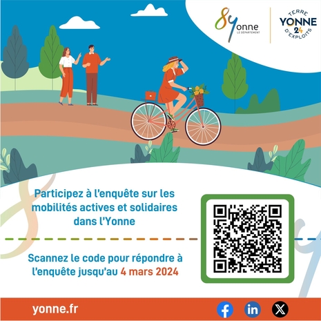 Enquête CD 89 mobilités actives et solidiares