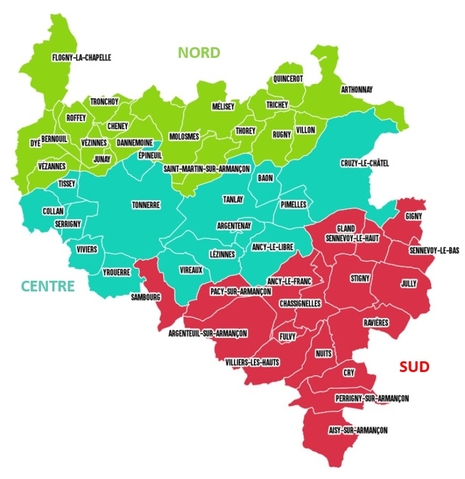 PLUi carte des secteurs