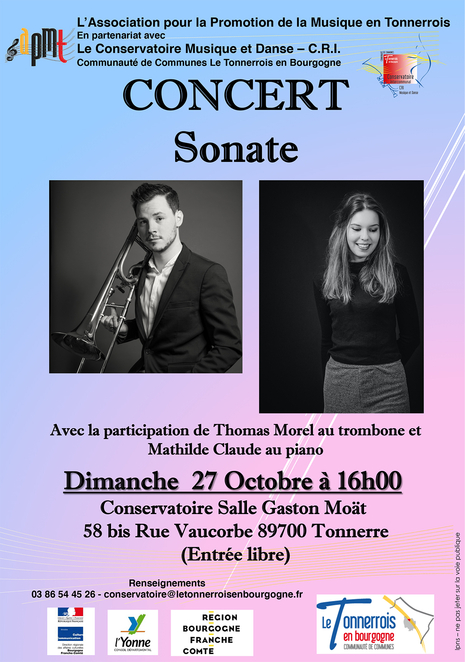 Affiche Concert Sonate Thomas Morel 27.10.2019