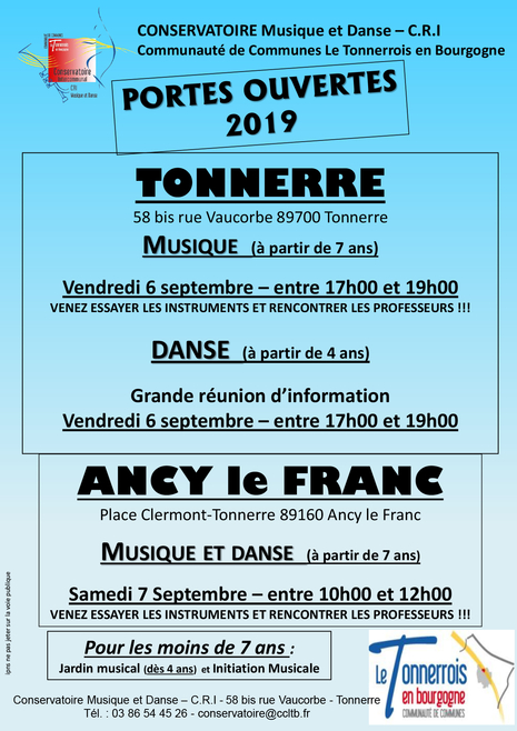 affiche portes ouvertes 2019