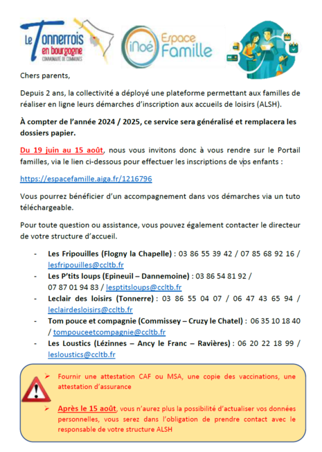 inscription periscolaire en ligne