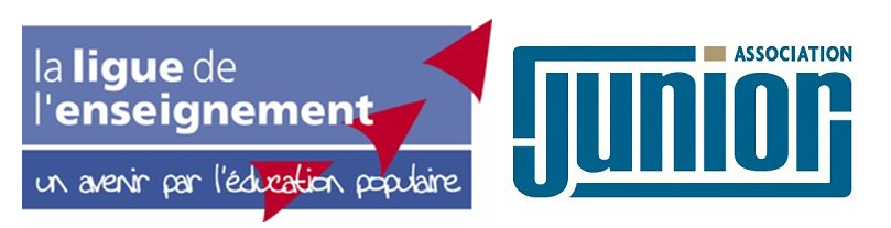 logos ligue de l'enseignement + junior association 2021