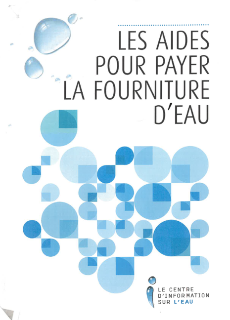 Aides pour payer la fourniture d'eau