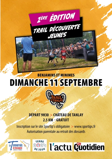 Trail de Tanlay 2022 benjamins et minimes