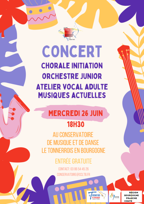 Concert Chorale Orchestre junior Atelier vocal 26 juin 2024
