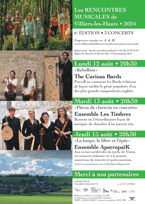Les Rencontres Musicales de Villiers-les-Hauts 2024