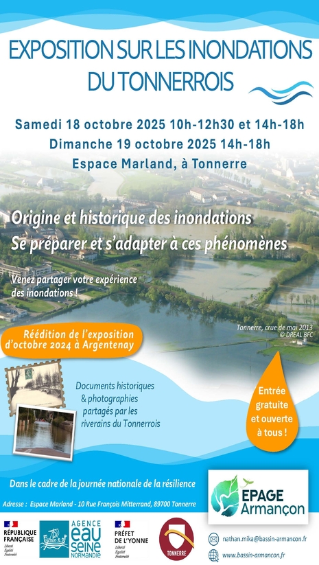 Annonce exposition Tonnerre affiche