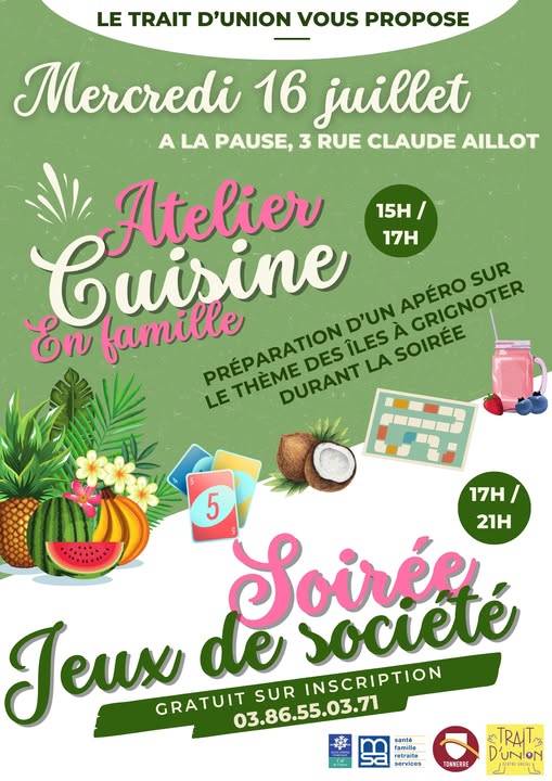 atelier cuisine en famille
