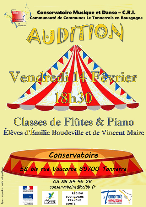 Audition flutes et piano 