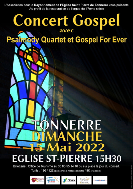 Concert Gospel avec Psalmody Quartet et l'Ensemble vocal Gospel For Ever
