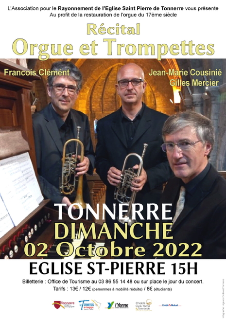 Concert recital orgue et trompettes 02 10 2022