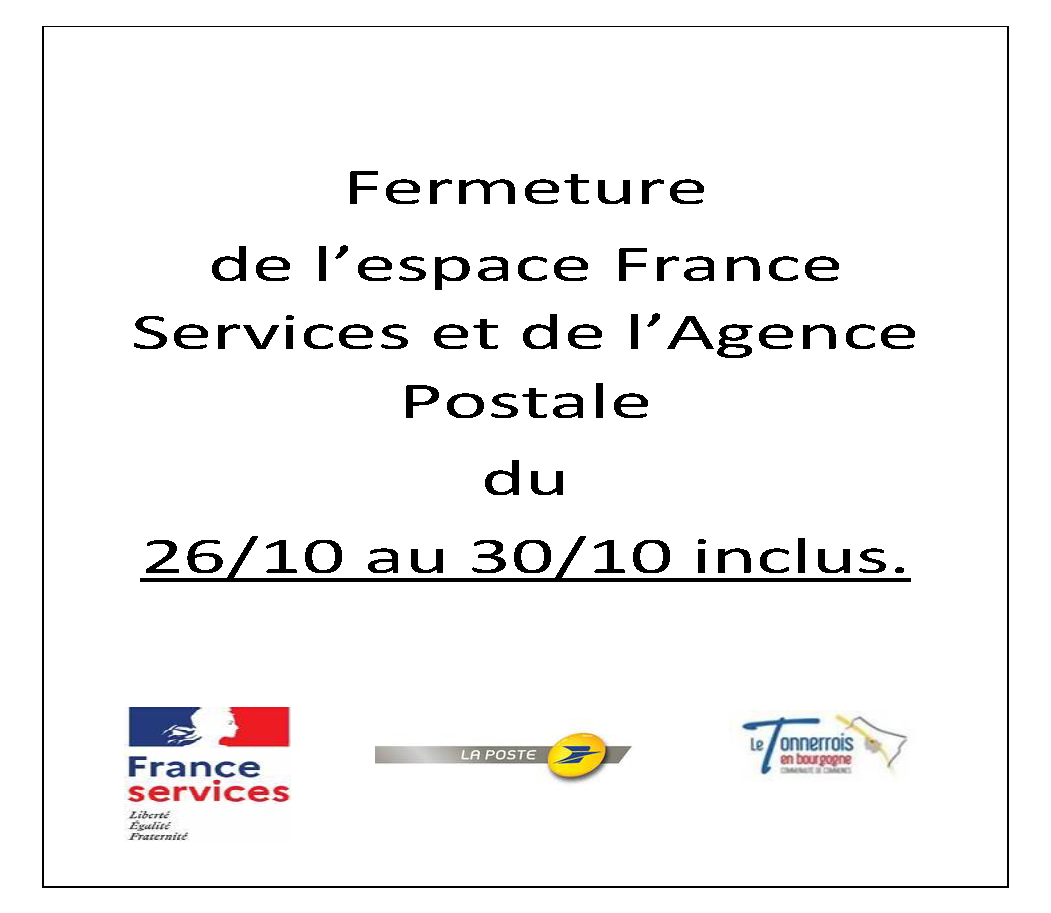 Fermeture MFS et agence postale -102021