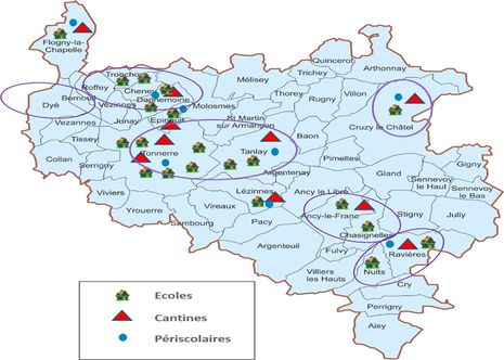 Carte secteurs scolaires