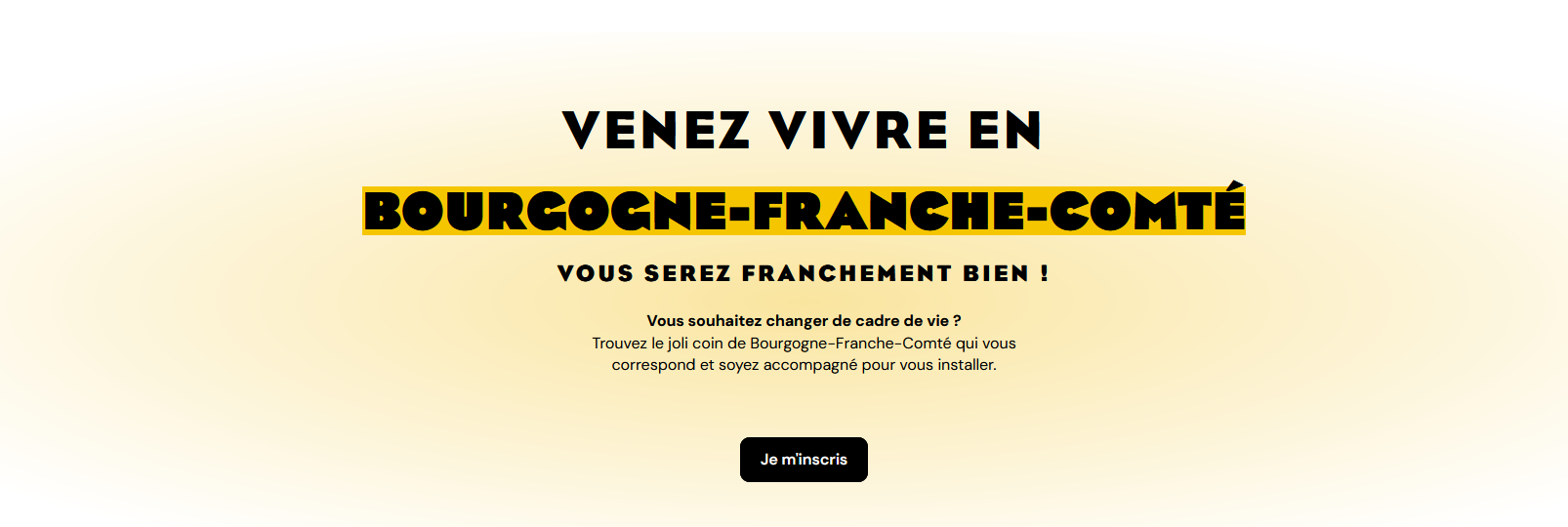 Venez vivre en BFC